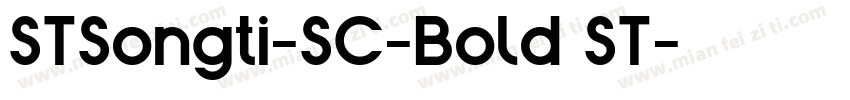 STSongti-SC-Bold ST字体转换